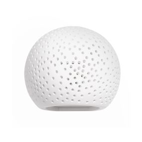 Nova Luce Sandro - Wandleuchte - 15 x 13 x 13 cm - weißer Gips
