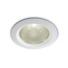 ONE Light COB Downlight Range Die Cast - Einbaustrahler - Ø 230 mm, Ø 210 mm Einbaumaß - 60W LED inkl. - weiß - Lichtfarbe weiß