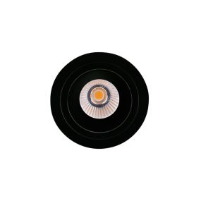 Maxlight Hiden - Einbaustrahler - Ø 95 mm, Ø 90 mm Einbaumaß - inkl. 10W LED - schwarz