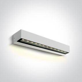 ONE Light Linear Outdoor Series Simple Sided - Wandleuchte - 38 x 7,6 x 6,6 cm - 9W LED inkl - IP65 - weiß