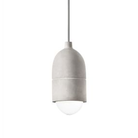 Nova Luce Alanzo - Pendelleuchte - Ø 10 x 120 cm - grau