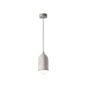 Nova Luce Alanzo - Pendelleuchte - Ø 10 x 120 cm - grau
