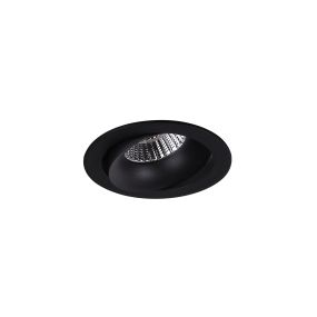 Maxlight Arya Tilted - Einbaustrahler - Ø 104 mm, Ø 92 mm Einbaumaß - 8W dimmbare LED inkl. - schwarz