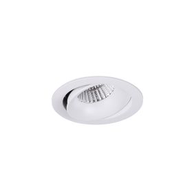 Maxlight Arya Tilted - Einbaustrahler - Ø 104 mm, Ø 92 mm Einbaumaß - 8W dimmbare LED inkl. - weiß