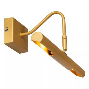 Lucide Vinz - Wandleuchte - 36 x 19,3 x 15,7 cm - matt gold