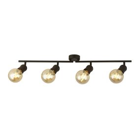 Searchlight Dance - Deckenleuchte 4L - 79 x 8 x 16 cm - schwarz