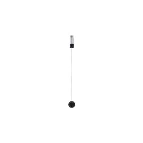 Nova Luce Imagine - Pendelleuchte - Ø 5 x 120 cm - 6W LED inkl. - schwarz
