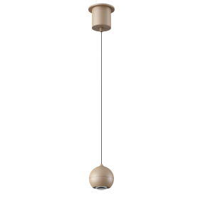 Artdelight Miami - pendelleuchte - Ø 10 x 218 cm - 10,8W dimmbares LED inkl. - champagner