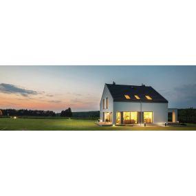 ONE Light LED Poller Range - Gartenleuchte - Ø 12 x 80 cm - 12W LED inkl. - IP65 - anthrazit - warmweiße Lichtfarbe