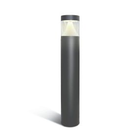 ONE Light LED Poller Range - Gartenleuchte - Ø 12 x 80 cm - 12W LED inkl. - IP65 - anthrazit - warmweiße Lichtfarbe
