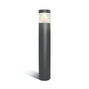 ONE Light LED Poller Range - Gartenleuchte - Ø 12 x 80 cm - 12W LED inkl. - IP65 - anthrazit - weiße Lichtfarbe