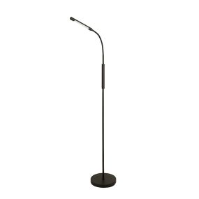 Searchlight Schwanenhals - Wiederaufladbare Leselampe - Ø 23 x 162 cm - 3W dimmbare LED inkl - schwarz