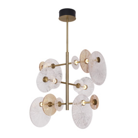 Maxlight Allure - Pendelleuchte - Ø 60 x 105 cm - 14 x 3W LED inkl. - matt gold