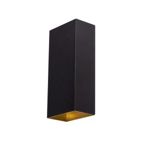 ETH David - wandleuchte - 11,7 x 7,7 x 24,3 cm - schwarz und gold