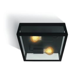 ONE Light Romantic Outdoor - Außen-Deckenleuchte - 28 x 28 x 10 cm - IP43 - schwarz