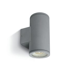 ONE Light GU10 Outdoor - Außenwandleuchte - 8 x 17,3 cm - IP54 - grau