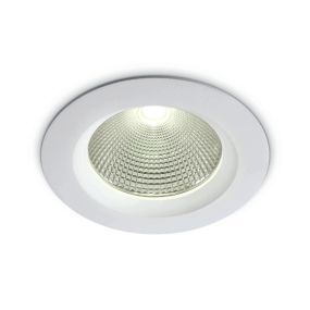 ONE Light COB Downlight Range - Einbaustrahler - Ø 170 mm, Ø 145 mm Einbaugröße - inkl. 20W LED - weiß - Lichtfarbe warmweiß
