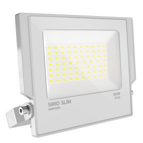 Century Italia Sirio Slim - Scheinwerfer - 20 x 2,9 x 17,8 cm - 50W LED inkl. - 4000K - IP66 - weiß