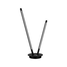 Nova Luce Intec - Tischleuchte - Ø 15 x 50 cm - 8W dimmbar LED incl. - Sand schwarz