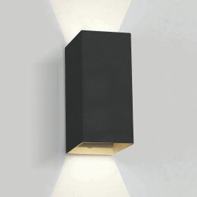 ONE Light Outdoor Wall Dark Lights - Außenwandleuchte - 9 x 6,8 x 16,6 cm - 2 x 3W LED inkl. - IP54 - schwarz