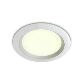 ONE Light Budget Downlight Range - Einbaustrahler - Ø 160 mm, Ø 130 mm Einbaumaß - 15W LED inkl. - weiß - weiße Lichtfarbe