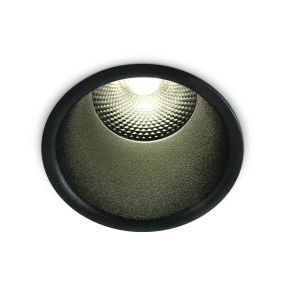 ONE Light Dark Light Pro Range - Einbaustrahler - Ø 92 mm, Ø 82 mm Einbaumaß - inkl. 15W LED - schwarz