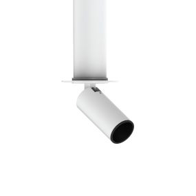 VK Lighting Coko - rahmenloser Aufbauspot mit Einbaurahmen - Ø 3,5 x 7,3 cm - Ø 50 mm Einbaugröße - 6W LED inkl. - weiß
