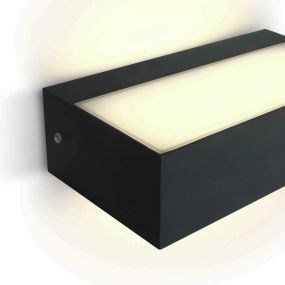 ONE Light Outdoor Wall Up & Down Lights - Außenwandleuchte - 17 x 8 x 4,6 cm - 7W LED inkl - IP65 - anthrazit