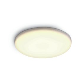 ONE Light Frameless Range - Deckeneinbauleuchte - Ø 15,5 x 2,2 cm - 15W LED inkl. - IP65 - weiß - warmweiße Lichtfarbe
