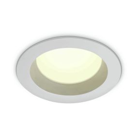ONE Light Bathroom Downlights - Einbaustrahler - Ø 110 mm, Ø 95 mm Einbaumaß - 13W LED inkl. - IP54 - weiß - warmweiße Lichtfarbe