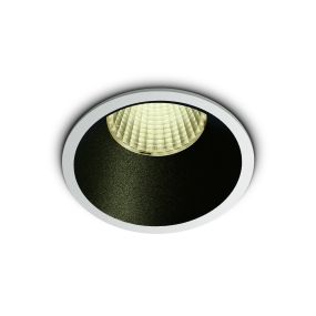 ONE Light COB Dark Light Range - Einbaustrahler - Ø 73 mm, Ø 67 mm Einbaugröße - 12W dimmbare LED inkl. - weiß - Lichtfarbe warmweiß