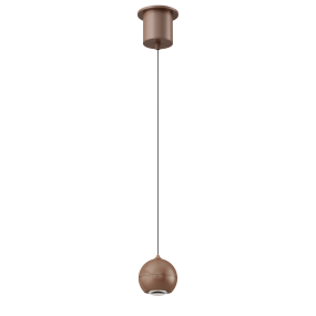 Artdelight Miami - pendelleuchte - Ø 10 x 218 cm - 10,8W dimmbares LED inkl. - gebürstetes bronze