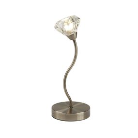 Searchlight Sierra - Tischleuchte - 33 cm - Messing antik