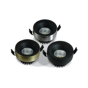 ONE Light Floating Ring Range - Deckenleuchte - Ø 8,5 x 7 cm - 12W LED inkl. - schwarz
