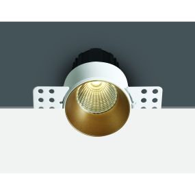 ONE Light Trimless Mini Range - Einbaustrahler - Ø 64 mm, Ø 70 mm Einbaumaß - 12W dimmbare LED inkl. - Messing