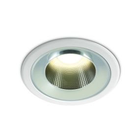 ONE Light Dark Light Project Range - Einbaustrahler - Ø 11,5 mm, Ø 9,5 mm Einbaugröße - 10W LED inkl. - IP54 - weiß - Lichtfarbe warmweiß