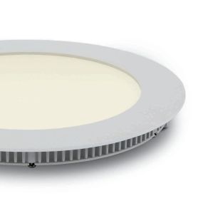 ONE Light Round Recessed Panel - Deckeneinbauleuchte - Ø 17,3 x 2,2 cm - 12W LED inkl. - IP40 - weiß - warmweiße Lichtfarbe