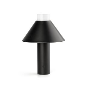 Faro Fuji - Outdoor-Tischleuchte - aufladbar über USB-Kabel - Ø 17,5 x 24 cm - 1,5W dimmbare LED inkl. - IP44 - schwarz