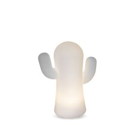 New Garden Panchito - wiederaufladbare Tischleuchte mit Touch-Dimmer - 20 x 16 cm - 1W LED inkl - IP43 - weiß