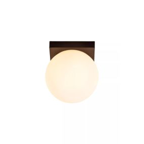 Lucide Tassa - Deckenleuchte - 13,5 x 13,5 x 13,4 cm - 12W dimmbar bis warm LED inkl - schwarz und opal