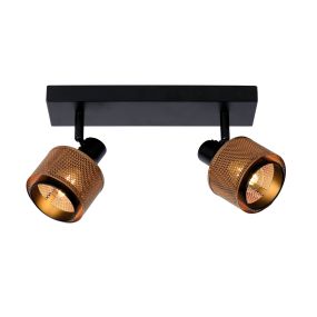 Lucide Rafa - Aufbaustrahler - 30 x 14 x 15 cm - schwarz und bronze