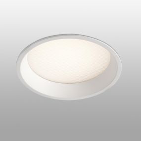 Faro Croc - Einbaustrahler - Ø 135 mm, Ø 126 mm Einbaumaß - 13W dimmbare LED inkl. - IP44 - matt weiß