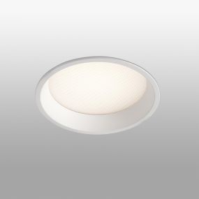Faro Croc - Einbaustrahler - Ø 135 mm, Ø 126 mm Einbaumaß - 13W dimmbare LED inkl. - IP44 - matt weiß