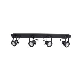 Nova Luce Salva - Aufbaustrahler 4L - 71 x 19 x 16 cm - Sand schwarz