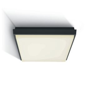 ONE Light Outdoor Slim LED - Außen-Deckenleuchte - 30 x 30 x 4,9 cm - 30W LED inkl. - IP54 - anthrazit