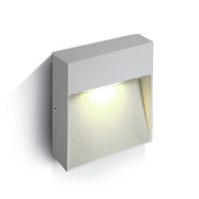 ONE Light Square Indoor/Outdoor Wall Dark Lights - Außenwandleuchten - 21.2 x 21.2 x 3.6 cm - 9W LED inkl - IP54 - weiß