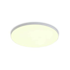 ONE Light Floating Panels Range - Deckeneinbauleuchte - Ø 12 x 2,4 cm - 10W LED inkl. - weiß - warmweiße Lichtfarbe