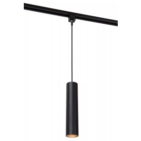 Lucide Track Floris Pendelleuchte - 1-Phasen-Schienensystem - Ø 5,6 x 155 cm - Schwarz