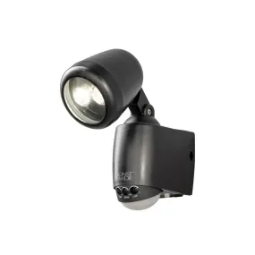 Konstsmide Prato - Außenwandleuchte mit Batteriebetrieb - 6,5 x 14 x 20,5 cm - 1W LED inkl. - IP44 - schwarz