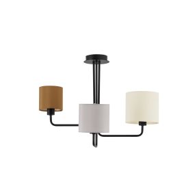 Nova Luce Bitonto - Pendelleuchte - Ø 56,2 x 43 cm - sand schwarz, grau, braun und elfenbein